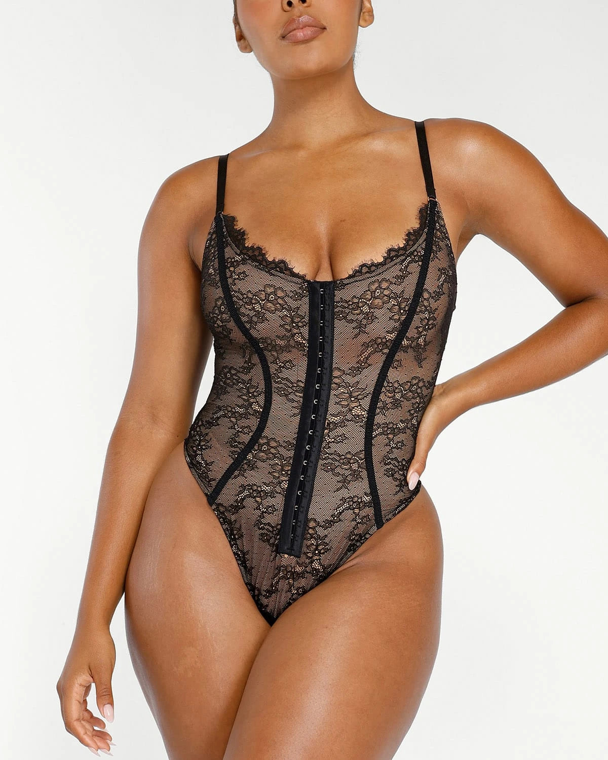 Celestias - Glamour Tummy Control Front Body Suit