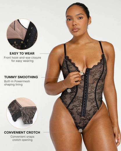 Celestias - Glamour Tummy Control Front Body Suit